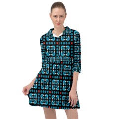 Pattern Seamless Seamless Pattern Mini Skater Shirt Dress by Vaneshart