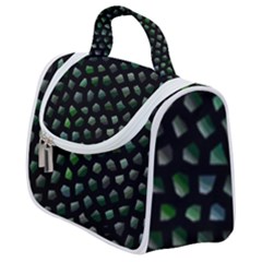 Abstract Green Design Scales Satchel Handbag by Wegoenart