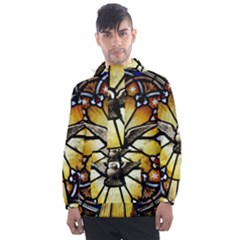 Spain Catalonia Montserrat Church Men s Front Pocket Pullover Windbreaker by Wegoenart