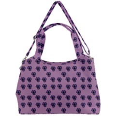 Pansies Pink Pattern Double Compartment Shoulder Bag by snowwhitegirl