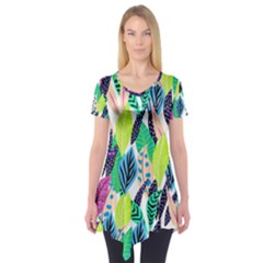 Leaves  Short Sleeve Tunic  by Sobalvarro