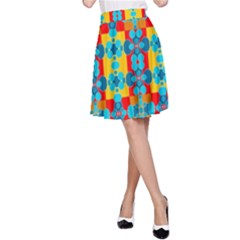 Pop Art  A-line Skirt by Sobalvarro