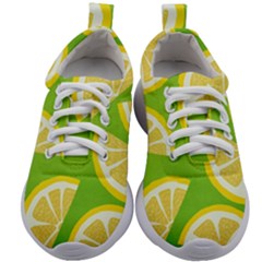 Lemon Fruit Healthy Fruits Food Kids Athletic Shoes by Wegoenart