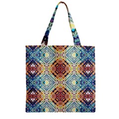 Pattern Zipper Grocery Tote Bag by Sobalvarro