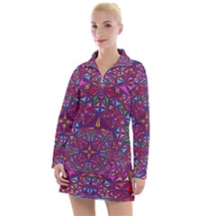 Kaleidoscope  Women s Long Sleeve Casual Dress by Sobalvarro