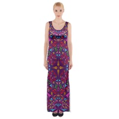 Kaleidoscope  Thigh Split Maxi Dress by Sobalvarro