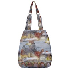 Airships Flight Travel Sky Center Zip Backpack by Wegoenart