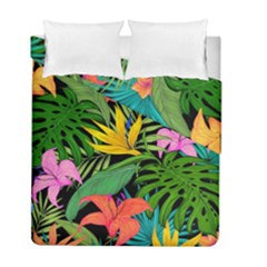 Tropical Greens Duvet Cover Double Side (full/ Double Size) by Sobalvarro