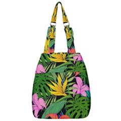 Tropical Greens Center Zip Backpack by Sobalvarro