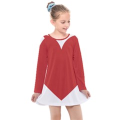 Heart Kids  Long Sleeve Dress by Lovemore