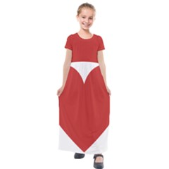 Heart Kids  Short Sleeve Maxi Dress by Lovemore