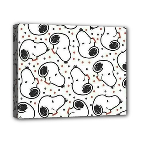 Dog Pattern Canvas 10  X 8  (stretched) by Vaneshart