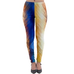 Abstract Paint Smears Lightweight Velour Leggings by Vaneshart