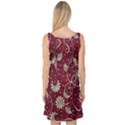 Floral Pattern Background Sleeveless Satin Nightdress View2