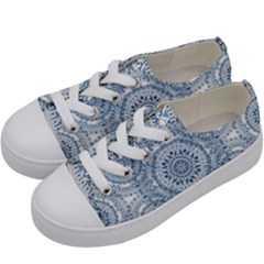 Boho Pattern Style Graphic Vector Kids  Low Top Canvas Sneakers by Sobalvarro