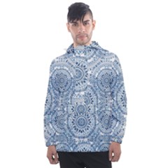 Boho Pattern Style Graphic Vector Men s Front Pocket Pullover Windbreaker by Sobalvarro