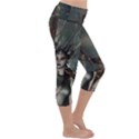 Awesome Fantasy Women With Helmet Lightweight Velour Capri Yoga Leggings View3