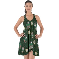 Grass Love Show Some Back Chiffon Dress by Mezalola