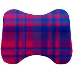 Bisexual Plaid Head Support Cushion by NanaLeonti