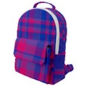 Bisexual plaid Flap Pocket Backpack (Small) View1