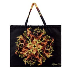 Ablaze Zipper Large Tote Bag by litana