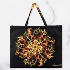 Ablaze Zipper Large Tote Bag by litana