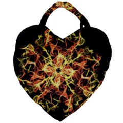 Ablaze Giant Heart Shaped Tote by litana