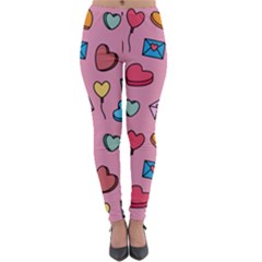 Candy Pattern Lightweight Velour Leggings by Sobalvarro