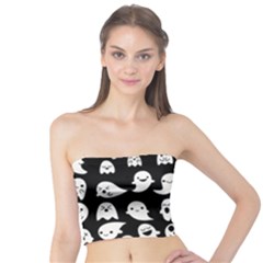 Cute Kawaii Ghost Pattern Tube Top by Valentinaart