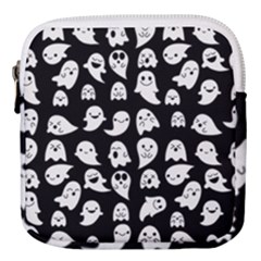 Cute Kawaii Ghost Pattern Mini Square Pouch by Valentinaart