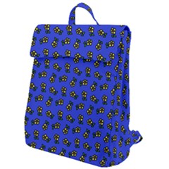 Daisy Royal Blue Flap Top Backpack by snowwhitegirl