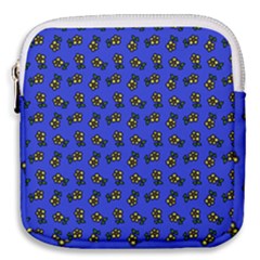 Daisy Royal Blue Mini Square Pouch by snowwhitegirl