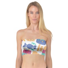 Icecream Pattern Pastel Sumer Bandeau Top by Vaneshart