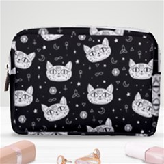 Gothic Cat Make Up Pouch (medium) by Valentinaart