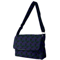 Black Rose Blue Full Print Messenger Bag (s) by snowwhitegirl