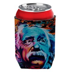 Albert Einstein Retro Wall Graffiti Blue Pink Orange Modern Urban Art Grunge Can Holder by snek