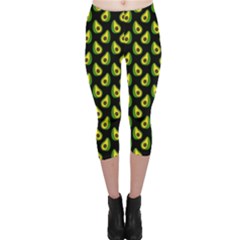 Avocado Capri Leggings Black by trulycreative