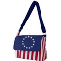 Betsy Ross flag USA America United States 1777 Thirteen Colonies vertical Full Print Messenger Bag (L) View1