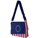 Betsy Ross flag USA America United States 1777 Thirteen Colonies vertical Full Print Messenger Bag (L) View2