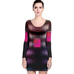 Aquarium By Traci K Long Sleeve Velvet Bodycon Dress by tracikcollection