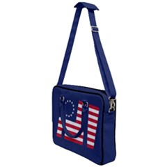 Betsy Ross Flag Usa America United States 1777 Thirteen Colonies Maga  Cross Body Office Bag by snek