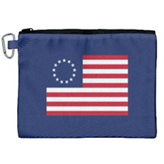 Betsy Ross Flag Usa America United States 1777 Thirteen Colonies Maga  Canvas Cosmetic Bag (xxl) by snek