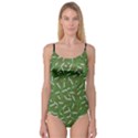 Pepe the Frog Face pattern Green Kekistan meme Camisole Leotard  View1