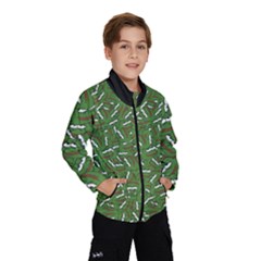 Pepe The Frog Face Pattern Green Kekistan Meme Kids  Windbreaker by snek