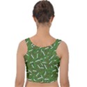 Pepe the Frog Face pattern Green Kekistan meme Velvet Crop Top View2