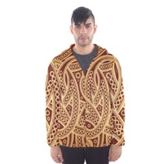 Fine Pattern Men s Hooded Windbreaker by Sobalvarro