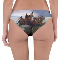 George Washington Crossing Of The Delaware River Continental Army 1776 American Revolutionary War Original Painting Reversible Hipster Bikini Bottoms by snek