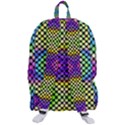 Bright  Circle Abstract Black Yellow Purple Green Blue Travelers  Backpack View3