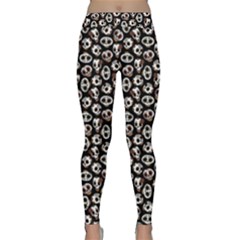 Mexican Calavera Candy Skull Classic Yoga Leggings by trulycreative