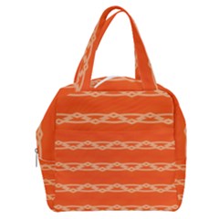 Pattern Orange Boxy Hand Bag by HermanTelo